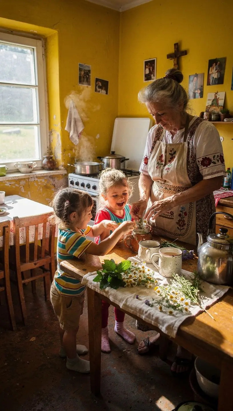 Rituálny čajový obrad s tradičnými slovenskými pohármi