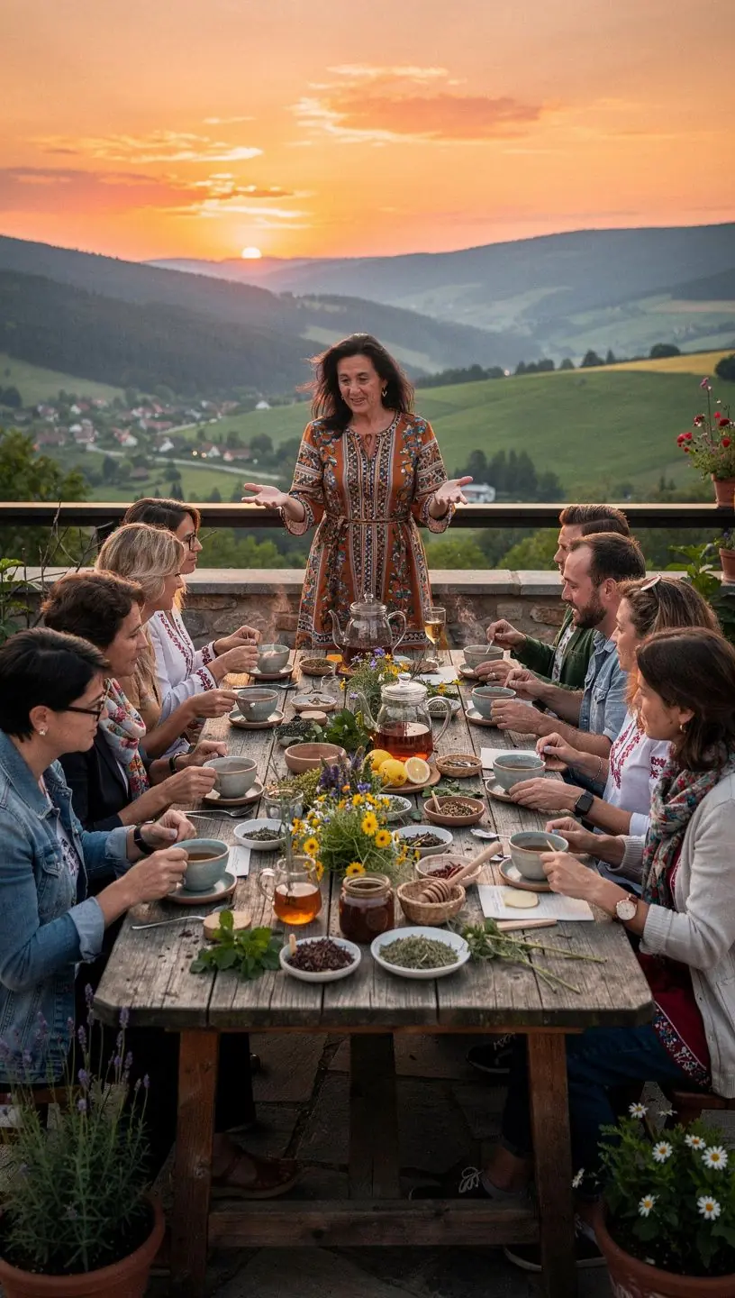 Zmes aromatických bylín v elegantnej keramickej miske