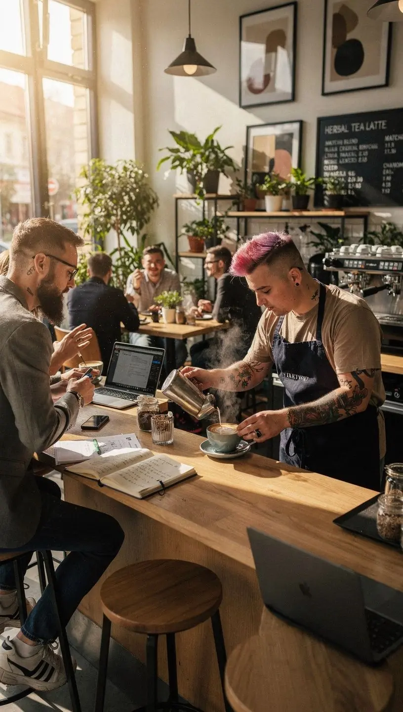 Pohľad na čajový lístok a jeho prípravu s detailmi byliniek