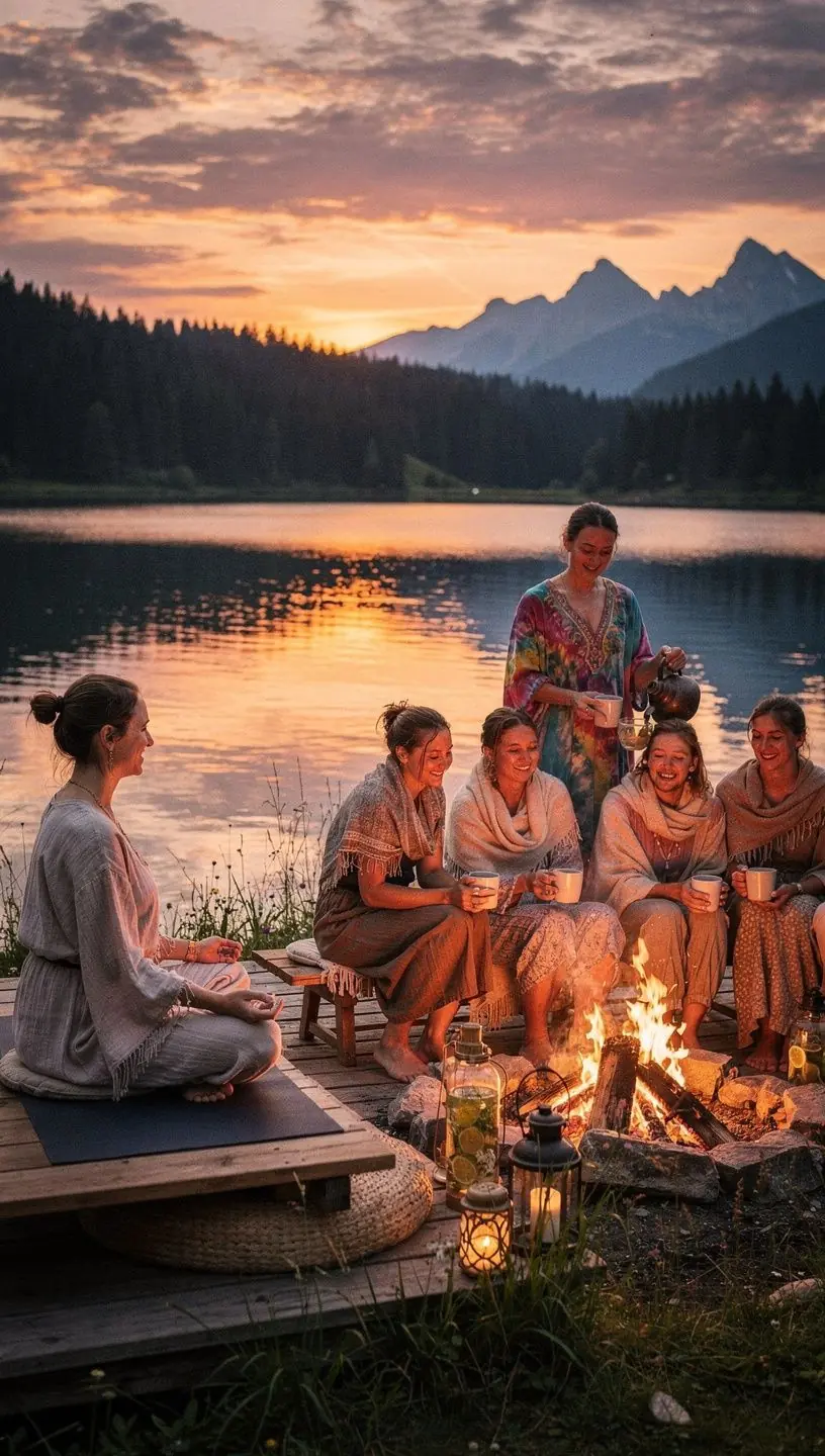 Čajová ceremonie s medom a citrónom v atmosfére pokoja.